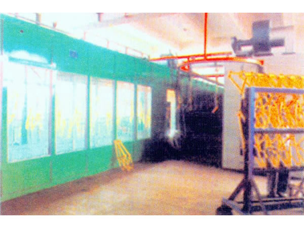 自行车架喷漆线